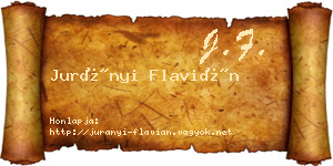 Jurányi Flavián névjegykártya